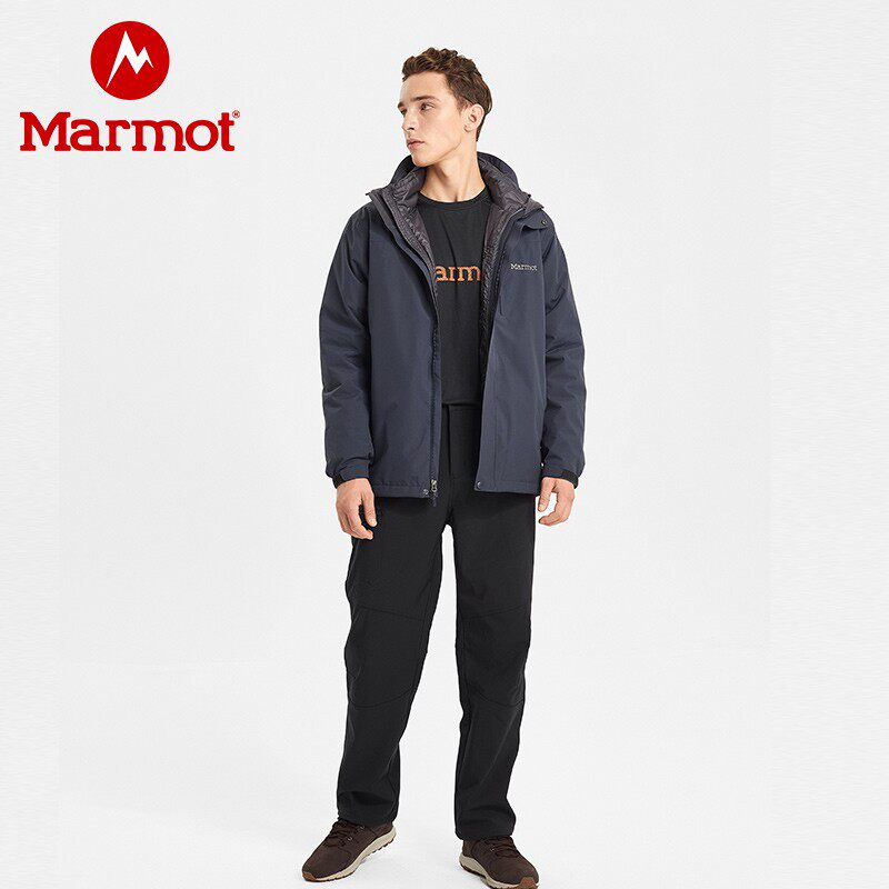 Marmot 土拨鼠 castleton component 户外防水保暖 男式三合一冲锋衣 V40920 天猫优惠券折后￥999包邮（￥1159-160）2色可选