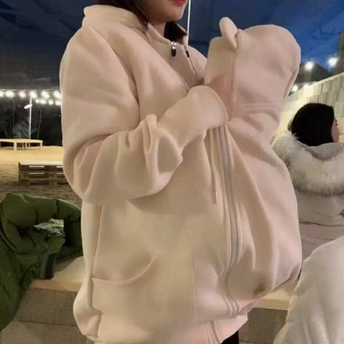 Кенгуру, детская демисезонная толстовка для выхода на улицу, пижама, в корейском стиле, большой размер, увеличенная толщина