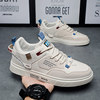 Men's Shoes 2025 New Winter Work Canvas Sneakers Non-Slip Wear-Resistant Sports Casual Low-Top White Trendy Shoes
