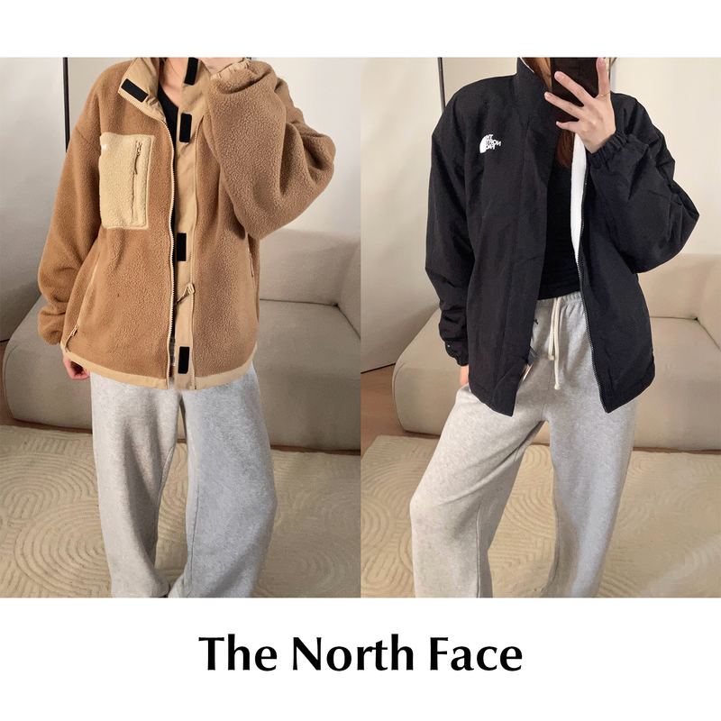 Cettce in Stock the North Face Fleece Jacket Windproof and Warm Reversible Long-Sleeve Jacket