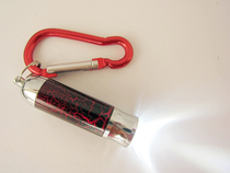 Mini small flashlight doll keychain pendant Car chain Cute men and women personality creative school bag bag pendant