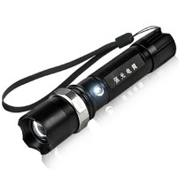 LED flashlight 18650 long-range zoom outdoor household rechargeable riding mini waterproof