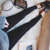 Pregnant woman beating underpants Autumn outfitting wearing thin suede slim black underpants spring autumn pencil pants tennis red pregnant woman pants winter