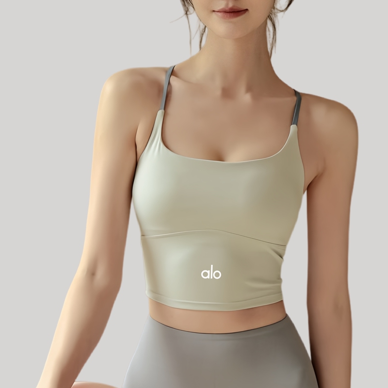 Aio Sports Bra, Feminine Camisole Yoga Wear, Bra for Outerwear, Running, Professional Fitness Vest, New Summer Model