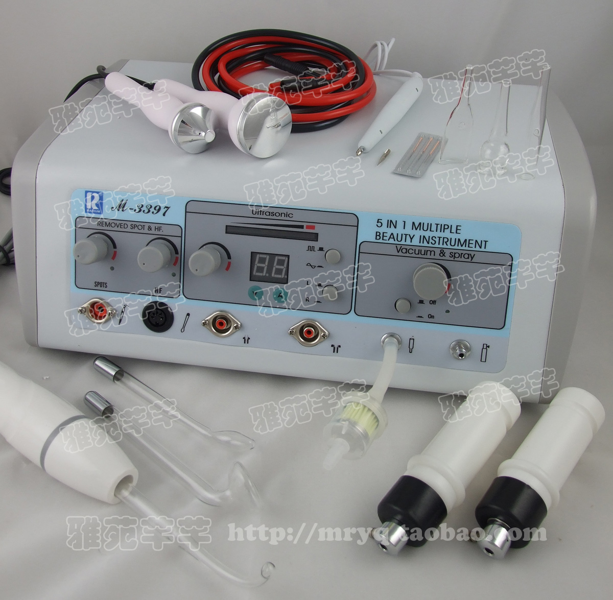 M3397 Wanbang Five-in-one Beauty Integrated Instrument Suction Black Head Spray Makeup Water Electrotherapy Ultrasound Sweep