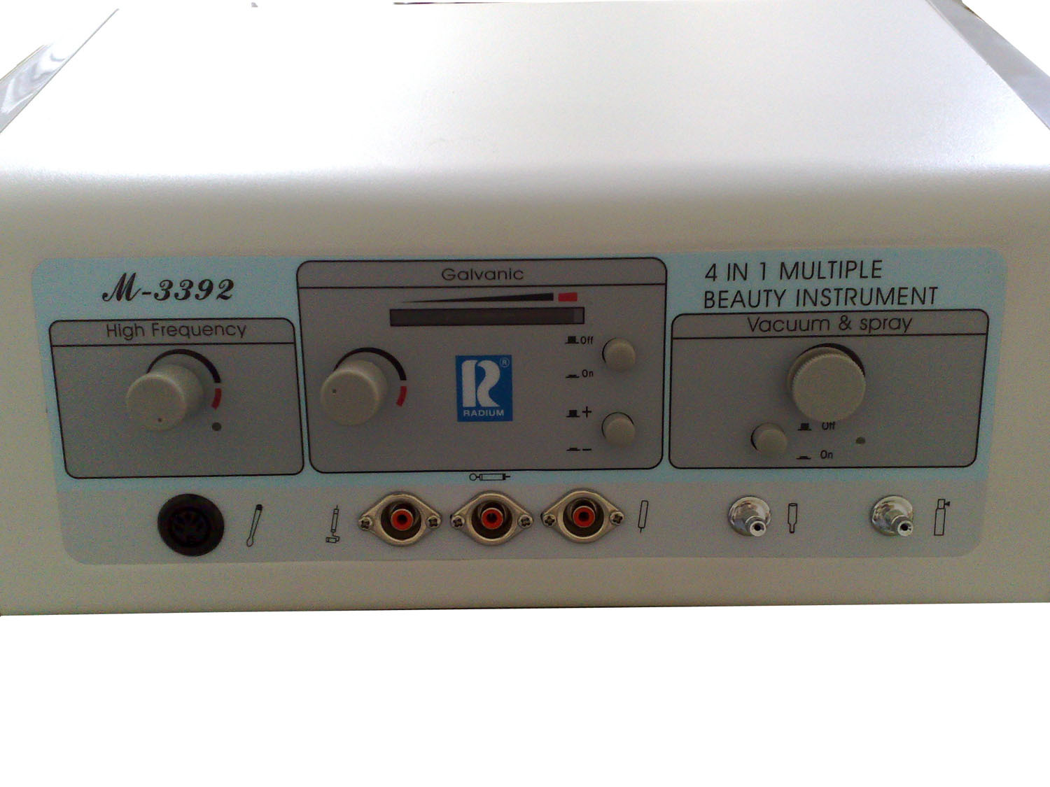 Wambon Beauty Instruments M3392 Four-in-one positive negative ion import Export high-week wave electrotherapy suction black head spray