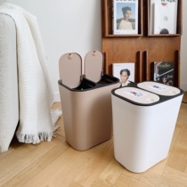 Out Foreign Trade Day Style Pressing Kitchen Sorting Trash Can 15 l