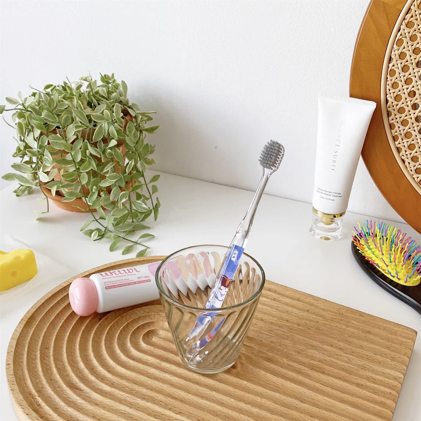 Silver ion brushed hair wide head toothbrush innovative face value incoming