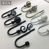 Curtain hook accessories Wall hook hook hook Curtain strap Buckle hook Roman rod Creative coat hook Special offer