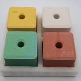 Корова -коры лизания кирпичной соли кирпичной овец, репеллент насекомых и кирпичные говяжьи ковы, пищевые зверь соле