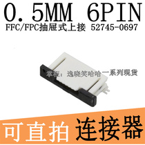 0 5MM 5MM 6P connector FFC FPC 0527450697 52745-0697 6PIN on the sliding lock