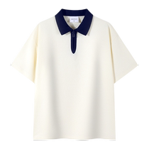 Cultural shirt workwear polo shirt work clothes custom party work clothes team corporate loose zipper short-sleeved T-shirt summer