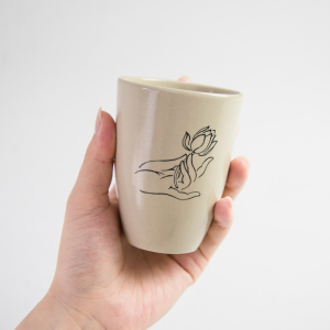 素雅喝茶杯瓷陶水杯磁州窑大茶杯家用品茗杯主人杯单杯白色小茶碗