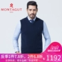 Montagut Montagut 2017 mùa thu và mùa đông người đàn ông mới của giản dị vest áo len 100% áo len cashmere RM75451 quần áo thể thao