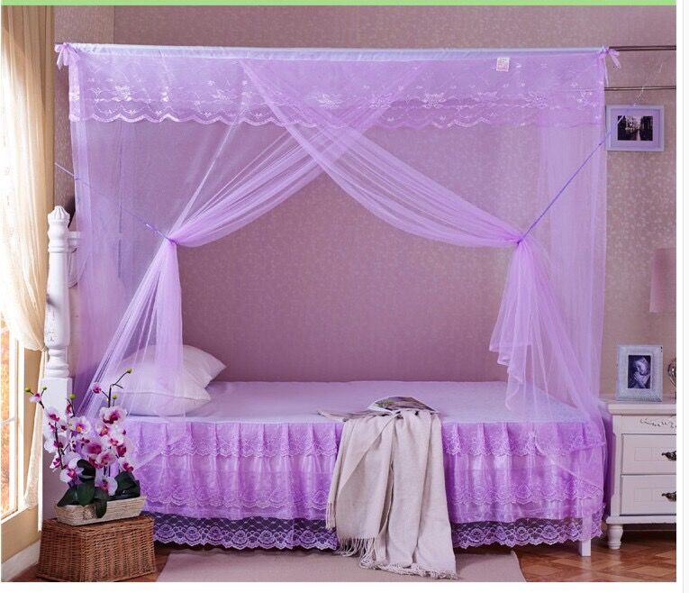 Bị sa thải chặt chẽ thời trang truyền thống lưới thép không gỉ qua ren tre Bụi cửa đơn 1.2M1.5M1.8 đơn - Lưới chống muỗi màn treo giường ngủ
