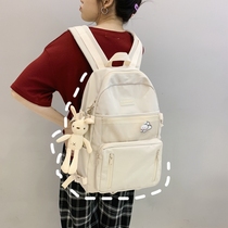 Bag for girls Han version of original Shulazzang students Double shoulder bag Multi convenience for mens backpack Japanese Department 15 6 computer bag