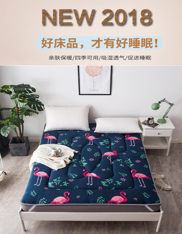 Nệm 1.8 m giường scorpion 1.5 m đôi mat quilt sinh viên ký túc xá duy nhất 0.9 m 1.2 m miếng bọt biển tatami