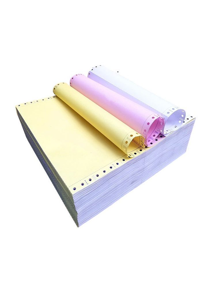 Color Printing Paper A4 Two-Part Delivery Note Three-Part Receipt Computer Dot-Matrix Three-Part Printing Paper Three-Part Two-Partitioned