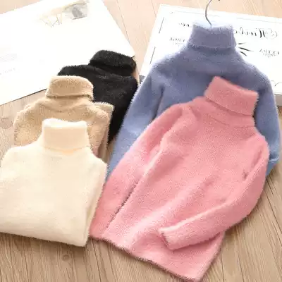 Baby turtleneck sweater 2021 autumn winter clothes New Girls children's clothing children's bottoming sweater my-1522