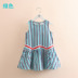 Khâu váy QZ-5171 bé sọc dress 2020 Summer ăn mặc cô gái mới cho trẻ em. 