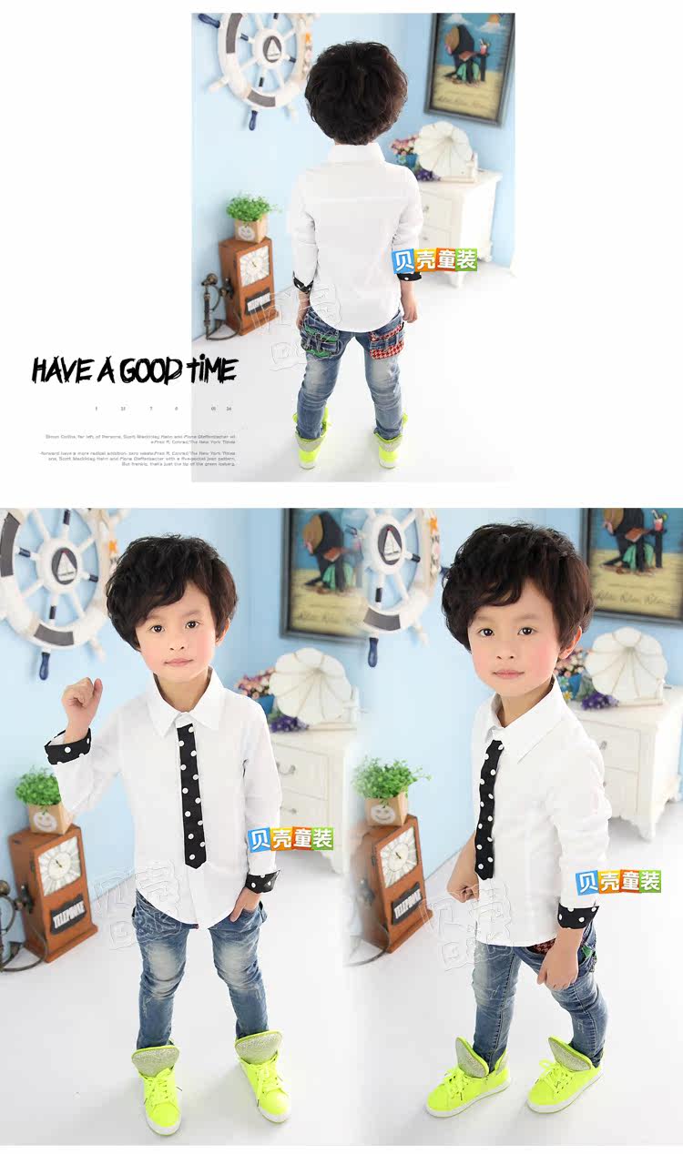 Chemise garcon à manche longue - Ref 2081909 Image 68