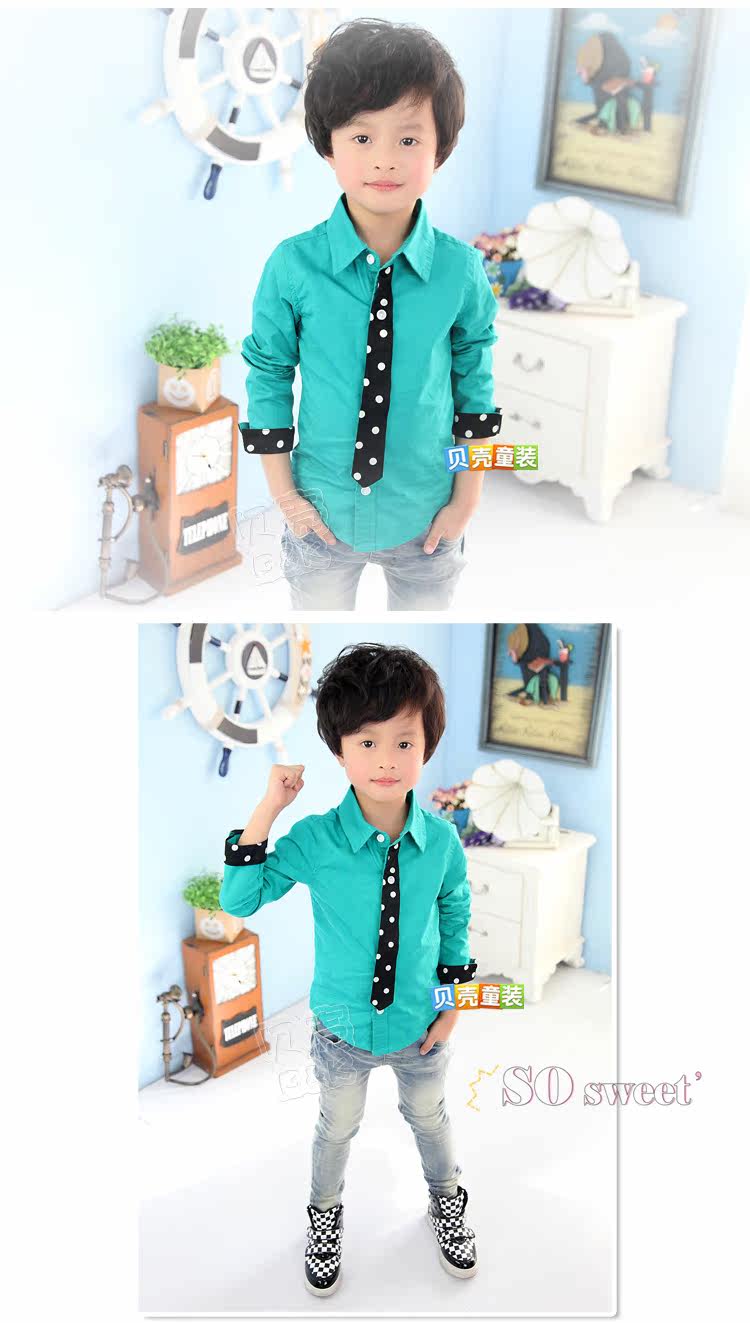 Chemise garcon à manche longue - Ref 2081909 Image 69