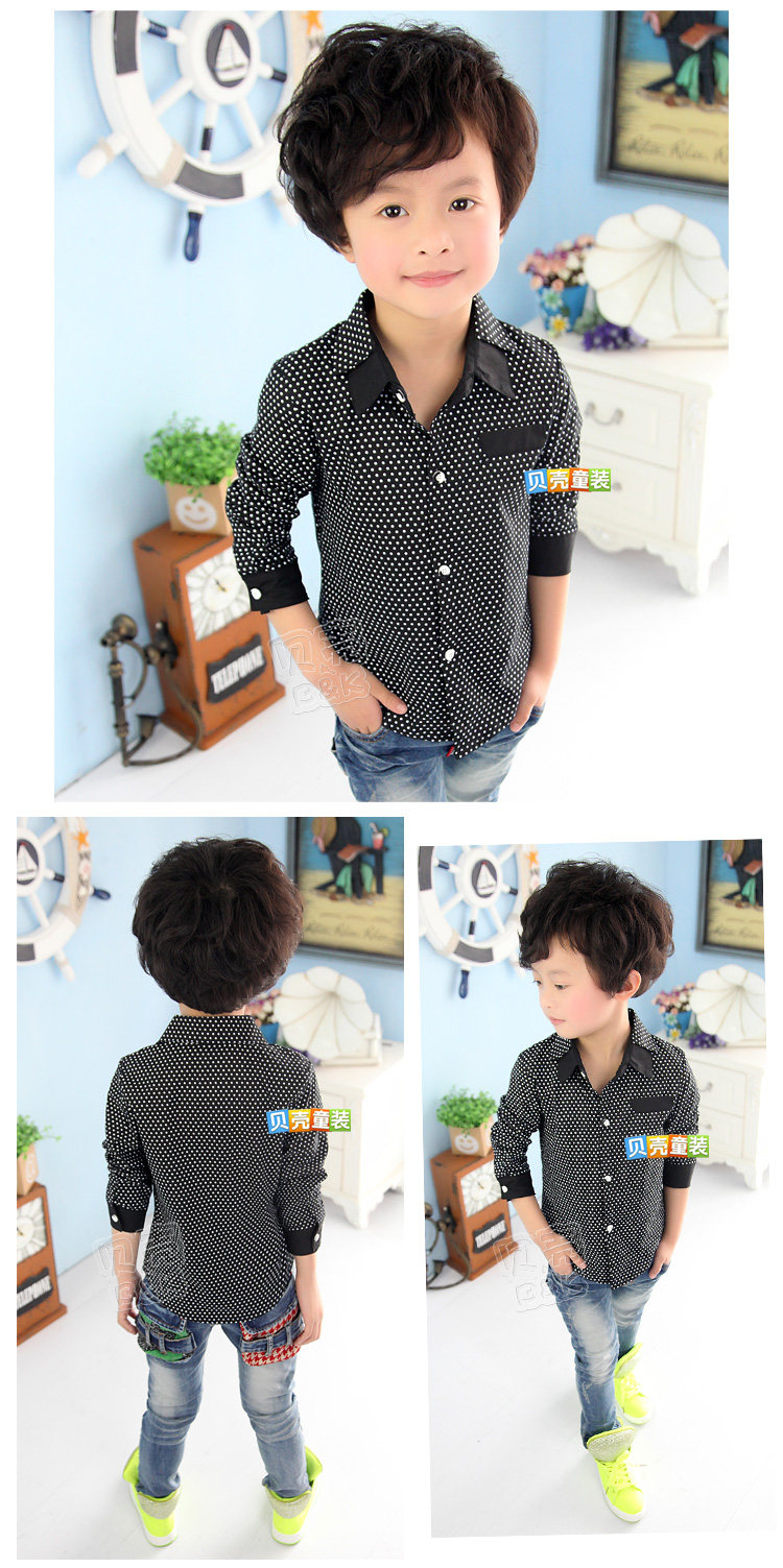 Chemise garcon à manche longue - Ref 2081936 Image 70