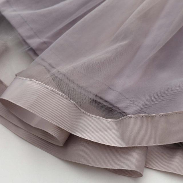 Baby mesh shirt skirt 2022 summer new girl children's clothing children's simple sleeveless skirt qz-4099