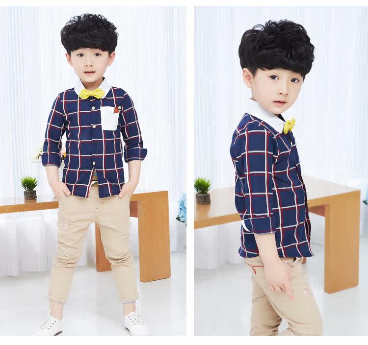 Chemise garcon à manche longue - Ref 2081951 Image 71