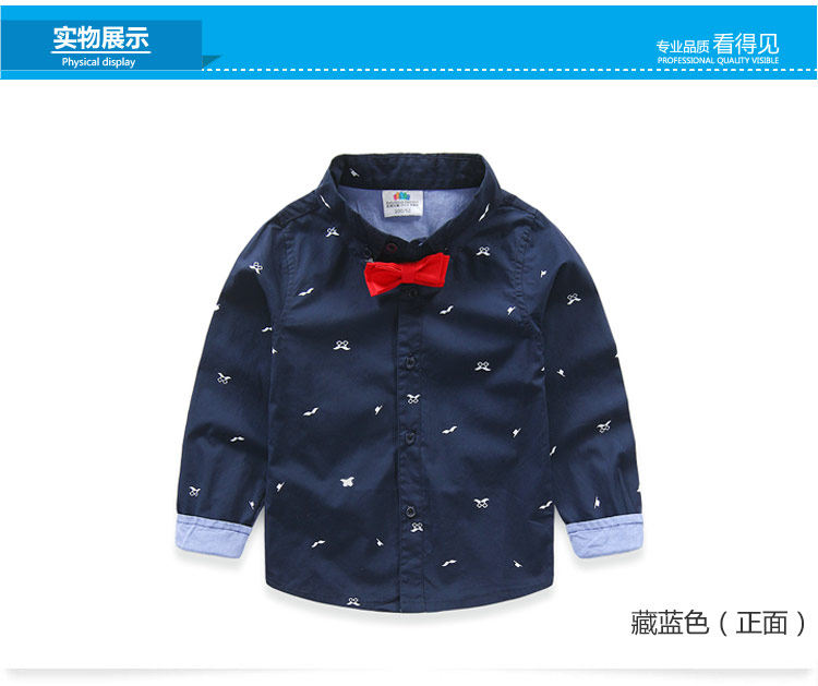 Chemise garcon à manche longue - Ref 2081917 Image 70