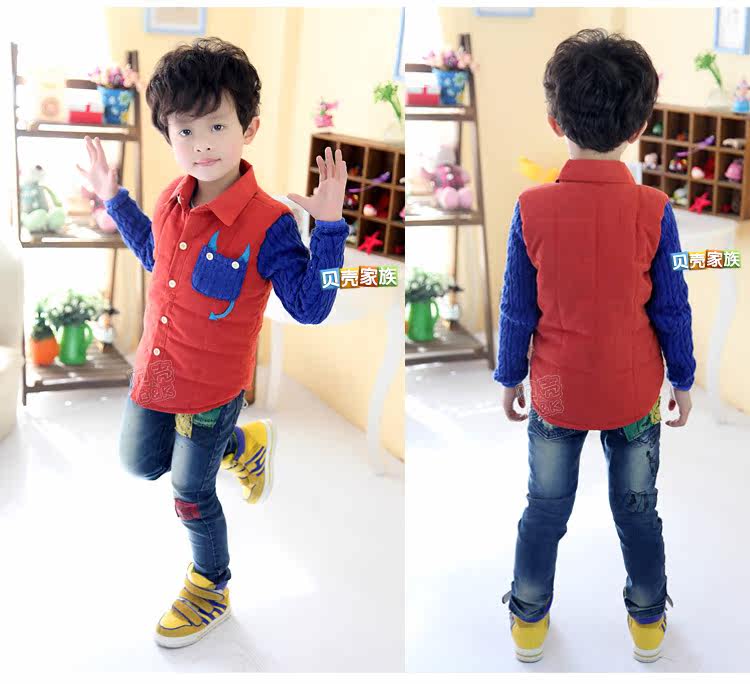 Chemise garcon à manche longue - Ref 2081897 Image 70