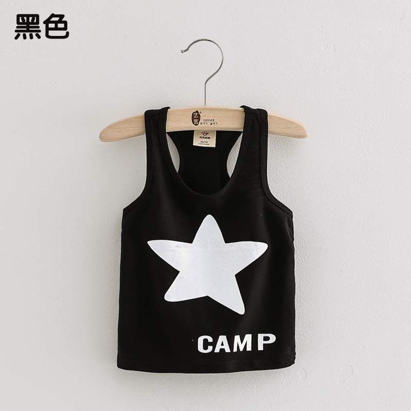 2020 mùa hè váy Hàn Quốc phiên bản kẹo màu cậu bé và cô gái childrens con bé vest không tay nam t-shirt tx-0345.