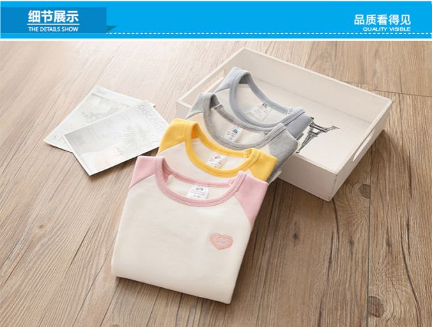 Áo thun bé gái cổ tròn tay dài 2019 xuân mới cho bé gái quần áo trẻ em raglan tay áo sơ mi tx-9862 áo phông điệu cho bé gái