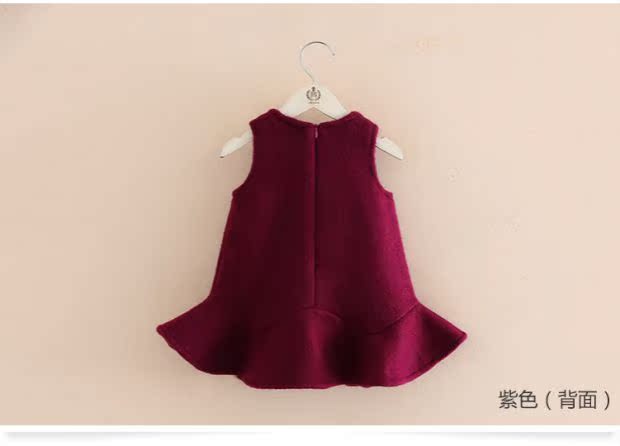 Đầm xòe cho bé mùa thu đông 2018 cho bé gái mới mặc váy cho bé gái qz-4455 váy bé gái đẹp