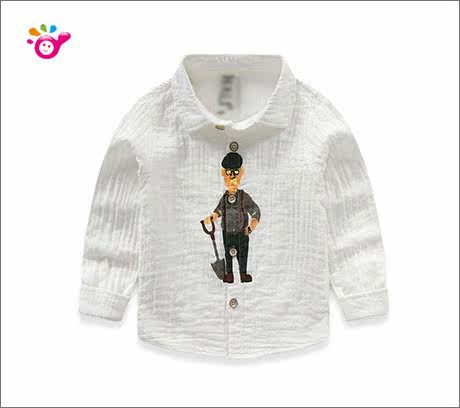 Chemise garcon à manche longue - Ref 2081967 Image 96