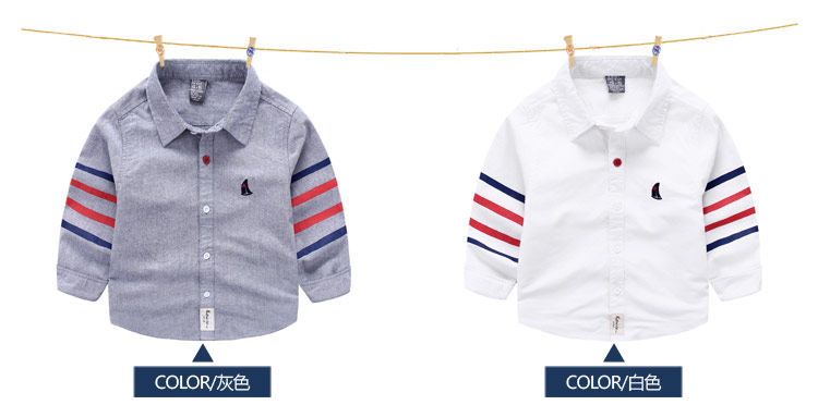 Chemise garcon à manche longue - Ref 2081902 Image 68