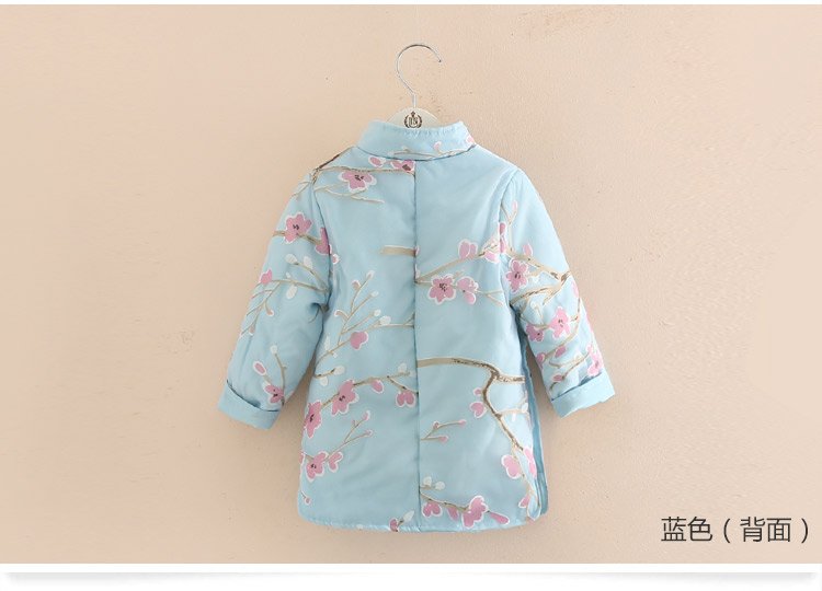Váy cho bé mận 2018 mùa đông mới cho bé gái quần áo trẻ em váy dày qz-4478 váy trẻ em 10 tuổi