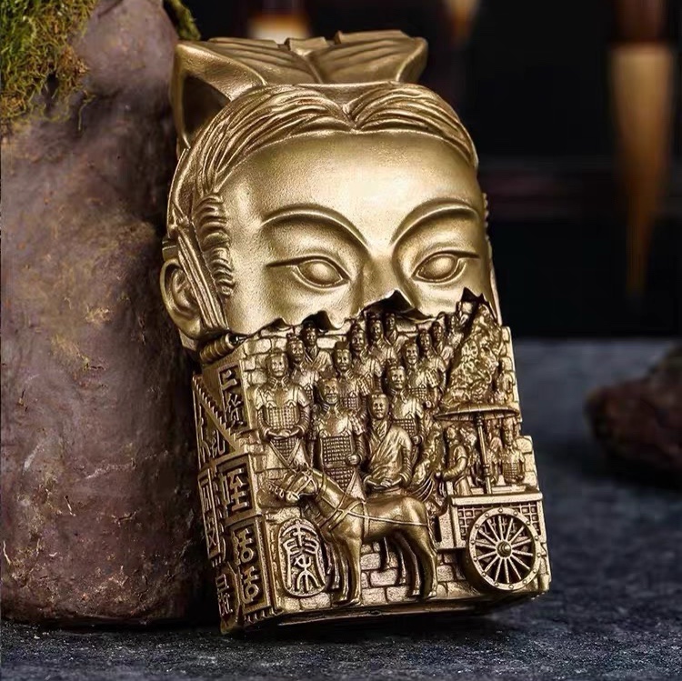 zippo official genuine Qin Shihuang Terracotta Warriors ancient city Xi'an relief collection grade windproof kerosene lighter