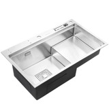 SUS304 из нержавеющей стали ручной работы с высокой и низкой бассейной раковина для набережной кухни для промывки