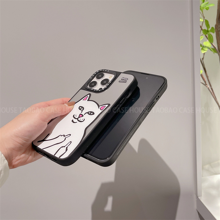 Reflection Mirror RIPNDIP Cat 15, 14, 13, 12, 11 iPhone Case