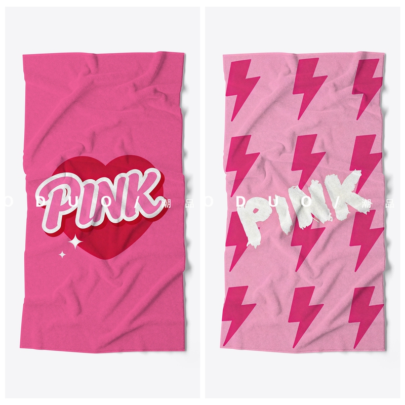 Pink Barbie Sweetheart Millennium Style Sports Gym Beach Towel Bath Towel Heart-Shaped Little Lightning Mat Blanket Pink Barbie Sweetheart Millennium Style Sports Gym Beach Towel Bath Towel Heart-Shaped Little Lightning Mat Blanket