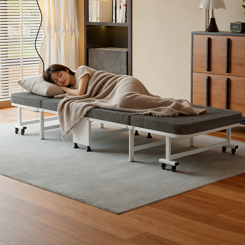 Office Nap Bed, Simple Single Bed, Household Latex Sponge Bed, Adult Recliner, Nap Bed, Simple Companion Bed