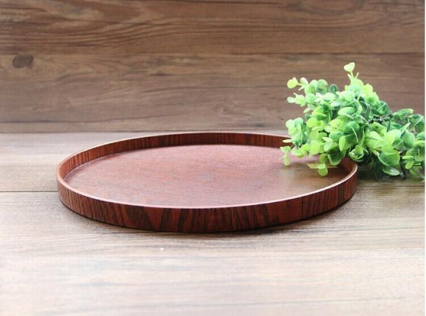 Khay trà bằng gỗ kích thước hai miếng đĩa trái cây - Tấm khay trà đẹp