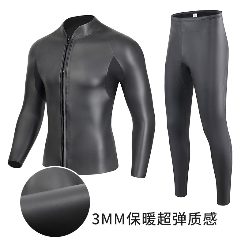 3MM light leather diving blouses long pants warm and cold-proof surfing paddle board Free diving motorboat diving suit-Taobao