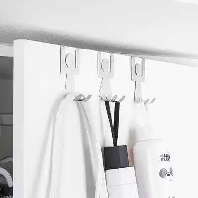 Cabinet door back adhesive hook dormitory wardrobe door bag clothes clothes Z-shaped door hook bedroom nail-free door back hanging hanger