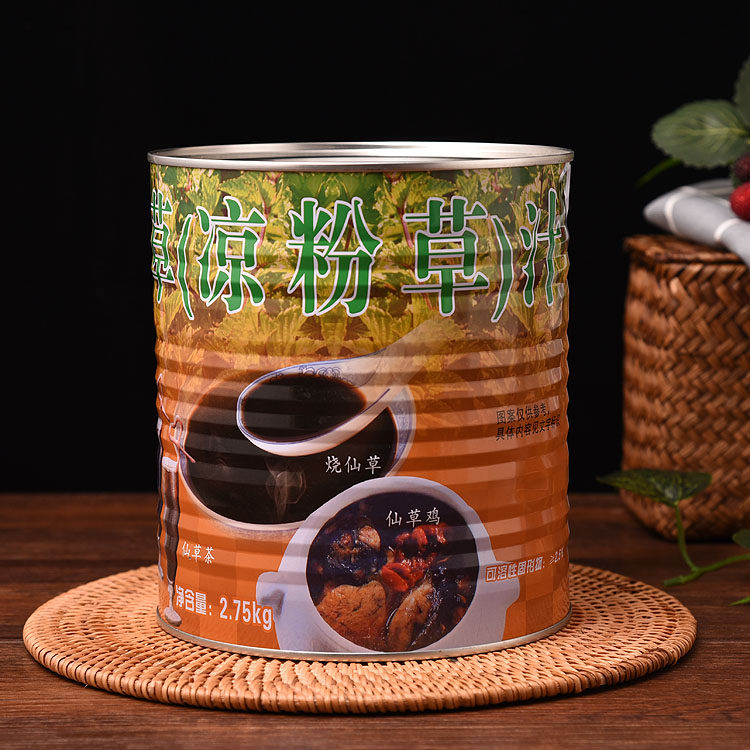 Famous Fidelity Grass Juice Black Cold Pink Grass Juice Famous Zhongxian Fairy Grass Juice 2 75kg Painted Iron Jar