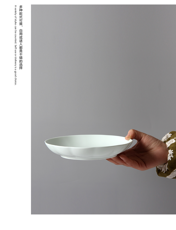 Khuyến mãi hôm nay 6 Gói đĩa màu lục lam 7,5 inch màu xanh lá cây gia dụng - Đồ ăn tối bộ bát đĩa đầy đủ
