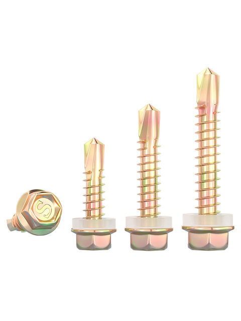 Super hard hexagonal drill tail screw