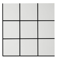 Self-adhesive aluminum-plastic plate slotted mosaic tile Waterproof moisture-proof resistant interior wall Exterior wall renovation living room bathroom