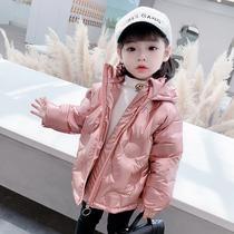 Childrens down clothes light and thin winter clothing new male and female Han version foreign air warm and hat jacket baby cotton quilted quilted jacket